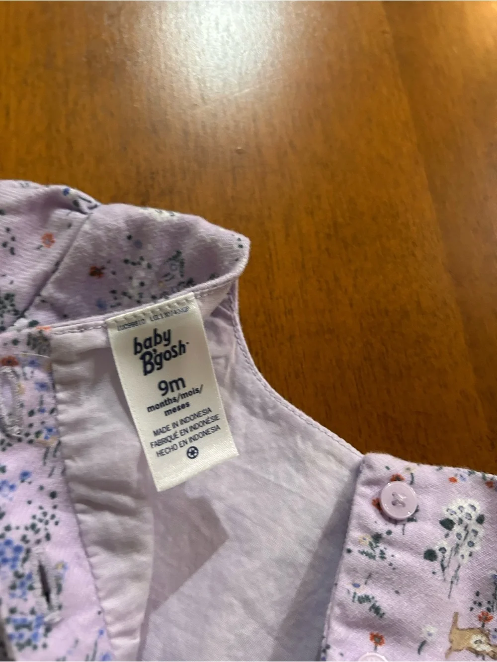 OshKosh B'gosh Light Pink Floral Long-Sleeve Dress